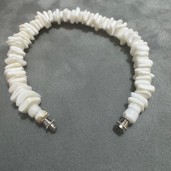White Puka Shell Bracelet Barrel Clasp Natural Gift Jewelry - Picture 2 of 3